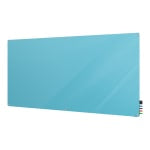 Ghent Harmony Magnetic Glass Unframed Dry-Erase Whiteboard, 48in x 72in, Blue