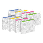 Barker Creek Tab File Folders, Letter Size, Color Me! In My Garden, Pack Of 24 Folders