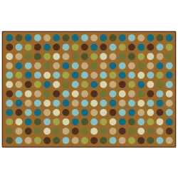 Carpets for Kids KID$Value Rugs Microdots Decorative Rug, 3ft x 4ft6in, Brown