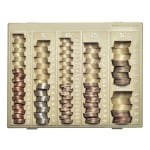 Nadex Coin Organizer Tray, Beige