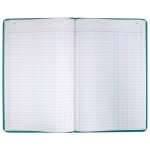 Boorum & Pease Canvas Account Book, Journal, 16 Lb., 12 1/8in x 7 5/8in, 300 Pages, Blue