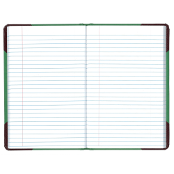 Boorum & Pease Canvas Account Book, Record, 16 Lb., 12 1/8in x 7 1/2in, 300 Pages, Blue