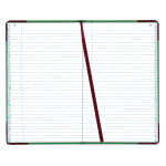 Boorum & Pease Canvas Account Book, Record, 16 Lb., 12 1/2in x 7 5/8in, 300 Pages, Blue