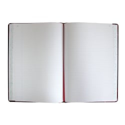 Boorum & Pease Canvas Miniature Account Book, Record, 20 Lb., 9 1/2in x 6in, 200 Pages, Blue