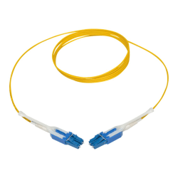 Eaton Tripp Lite Series Duplex Singlemode 9/125 Fiber Patch Cable (LC/LC), Push/Pull Tabs, 2 m (6 ft.) - Patch cable - LC single-mode (M) to LC single-mode (M) - 2 m - fiber optic - duplex - 9 / 125 micron - yellow