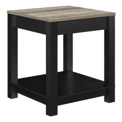 Ave Six Yield End Table, Chrome/Black