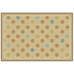 Carpets For Kids KID$Value Rugs Sunshine Flowers Decorative Rug, 4ft x 6ft, Tan