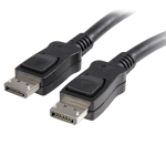 StarTech.com Long DisplayPort 1.2 Cable With Latches, 15ft