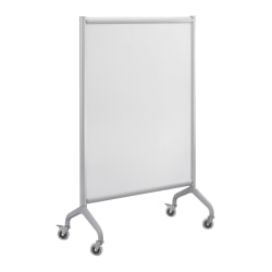 Safco Rumba Screen Dry-Erase Whiteboard, 54in x 36in, Aluminum Frame With Silver Finish