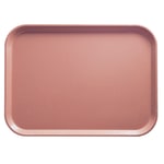 Cambro Camtray Rectangular Serving Trays, 14in x 18in, Blush, Pack Of 12 Trays