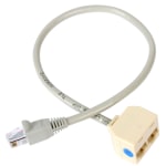 StarTech.com 2-to-1 RJ45 Splitter Cable Adapter - Network splitter - RJ-45 (M) - RJ-45 (F) - Connect two 10/100 Ethernet devices to a single Cat5/Cat5e cable drop