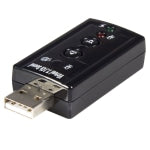 StarTech.com Virtual 7.1 USB Stereo Audio Adapter External Sound Card - Sound card - stereo - USB 2.0 - ICUSBAUDIO7 - Sound card - stereo - USB 2.0 - for P/N: MU15MMS, MU6MMS