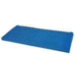 DMI Convoluted Foam Bed Pad Mattress Topper, Full Size, 50inH x 72inW x 2inD, Blue