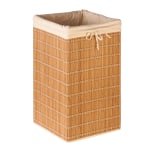 Honey-Can-Do Square Wicker Hamper, 25in x 13 1/2in, Natural