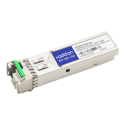 AddOn Alcatel-Lucent 3HE04324AB Compatible TAA Compliant 1000Base-BX SFP Transceiver (SMF, 1490nmTx/1310nmRx, 40km, LC, DOM) - 100% compatible and guaranteed to work