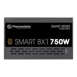 Thermaltake Smart BX1 SPD-750AH2NKB Power Supply - Internal - 120 V AC, 230 V AC Input - 3.3 V DC @ 24 A, 5 V DC @ 18 A, 12 V DC @ 56 A, 12 V DC @ 500 mA, 5 V DC @ 2.5 A Output - 750 W - 1 +12V Rails - 1 Fan(s) - ATI CrossFire Supported