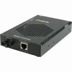 Perle S-1110P-S2ST10-XT - 10/100/1000 Industrial Temperature PoE Media Converter - 1x PoE (RJ-45) Ports - 1 x ST Ports - Multi-mode, Single-mode - 10/100/1000Base-T, 1000Base-LX/LH - 6.21 Mile - Desktop, Rail-mountable, Rack-mountable, Wall Mountable