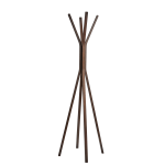 Adesso Toby Coat Rack, 68-1/2inH x 16-1/2inW x 16-1/2inD, Walnut Oak