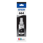 Epson 664 EcoTank Black Refill Ink Bottle, T664120-S