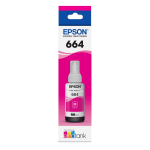 Epson 664 EcoTank Magenta Ink Bottle, T664320-S