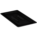 Cambro Camwear 1/3 Food Pan Lids With Handles, Black, Set Of 6 Lids