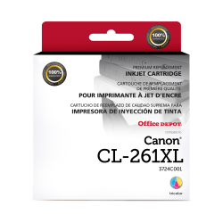 Office Depot Brand Remanufactured High-Yield Tri-Color Inkjet Cartridge Replacement For Canon CL-261XL, ODCL261XLC