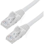 StarTech.com 6in CAT6 Ethernet Cable - White Snagless Gigabit CAT 6 Wire - 6in White CAT6 up to 160ft - 650MHz - 6 inch UL ETL verified Snagless UTP RJ45 patch/network cord