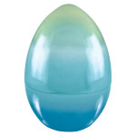 Amscan Jumbo Easter Eggs, 9-1/2inH x 6-1/2inW x 6-1/2inD, Blue, Pack Of 2 Eggs