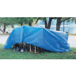 Multiple Use Tarp, 16 ft Long, 12 ft Wide, Polyethylene, Blue