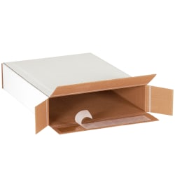 Partners Brand Self-Seal Side-Loading Corrugated Boxes, 11 1/4in x 3in x 15 1/8in, Pack Of 25