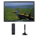 Trexonic Portable Rechargeable 15.4in LED TV, Black