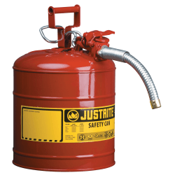 Type II AccuFlow Safety Cans, Flammables, 1 gal, Red