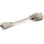 C2G 8in One HD15 VGA Male to Two HD15 VGA Female Y-Cable - HD-15 Male - HD-15 Female - 8in - Beige