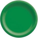 Amscan Round Paper Plates, 8-1/2in, Festive Green, Pack Of 150 Plates