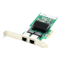 AddOn Intel E1G42ET Comparable 10/100/1000Mbs Dual Open RJ-45 Port 100m PCIe x4 Network Interface Card - 100% compatible and guaranteed to work