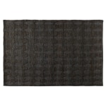 Baxton Studio Burma Hand-Knotted Hemp Area Rug, 5-1/4ft x 7-1/2ft, Dark Gray