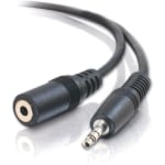 C2G 6ft 3.5mm Stereo Extension Cable - M/F - Mini-phone Male - Mini-phone Female Audio - 6ft - Black