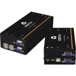 Vertiv Avocent LV3000 | IP KVM Extender | Dual VGA, USB, Audio (LV3020P-001) - IP KVM Transmitter | IP-based KVM Extender | USB Extender | VGA, USB, Audio, or CATx cable | Distance from 1000 feet/300 meters.