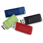 Verbatim Store "n Go USB 2.0 Flash Drive, 16GB, Assorted Colors, Pack Of 4