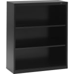 Tennsco Welded Modular Shelving Bookcase, 3-Shelf, 40inH x 34-1/2inW x 13-1/2inD, Black