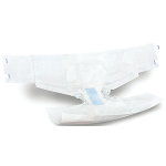 Baribrief Bariatric Disposable Briefs, 65 - 94in, White, 8 Briefs Per Bag, Case Of 4 Bags