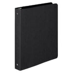 Wilson Jones Flexible Ring 3-Ring Binder, 1in Round Rings, Black