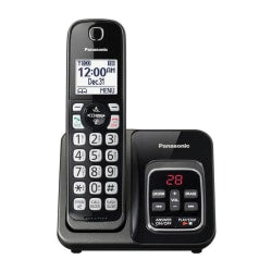 Panasonic DECT 6.0 Cordless Telephone With Answering Machine, 1 Handset, KX-TGD530M