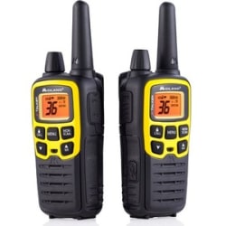 Midland X-TALKER T61VP3 Two-Way Radio - 36 Radio Channels - Upto 168960 ft - 121 Total Privacy Codes - Auto Squelch, Keypad Lock, Silent Operation, Low Battery Indicator, Hands-free - Water Resistant - AAA - Lithium Polymer (Li-Polymer) - Black, Yellow