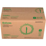 Daxwell Medium/Heavyweight Wrapped Utensils, Knives, Champagne, Pack Of 1,000 Knives