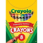 Crayola Standard Crayons, Assorted Colors, Box Of 8 Crayons