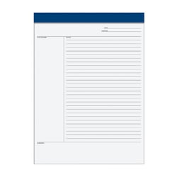 TOPS Idea Collective Legal Pad, 8 1/2in x 11 3/4in, Legal Ruled, 50 Sheets, White