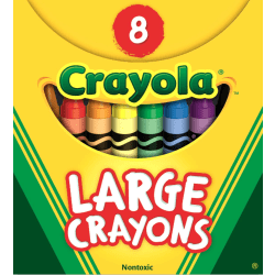 Crayola Large Crayon Set, Assorted Colors, Box Of 8