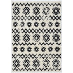 Linon Bijou Area Rug, 60in x 91in, Demeter Ivory/Black