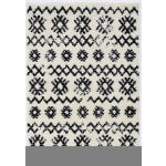 Linon Bijou Area Rug, 8ft x 10ft, Demeter Ivory/Black